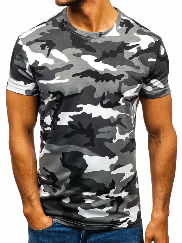 Camiseta con motivos militares