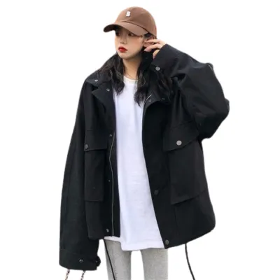 Chaqueta militar de malla para mujer